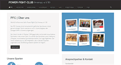 Desktop Screenshot of power-fight-club-ilmenau.de